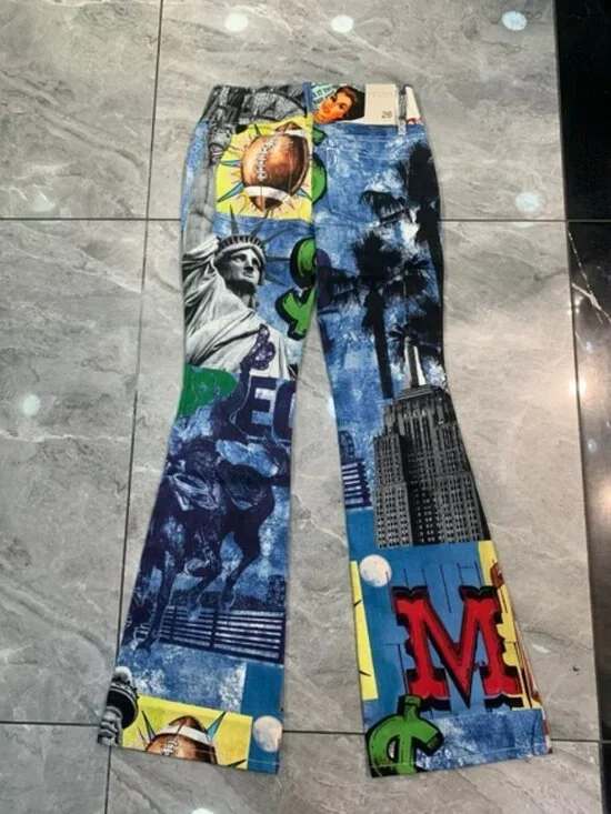 Alice + Olivia KAI LOW RISE PRINTED JEAN - Picture 8 of 15